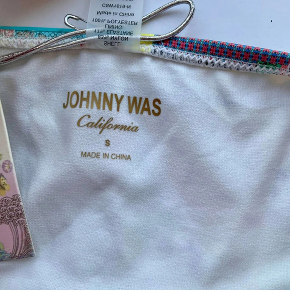 Johnny Was Iva Hipster Bikini Swim Bottom Floral Print Size Small NEW - Picture 7 of 9